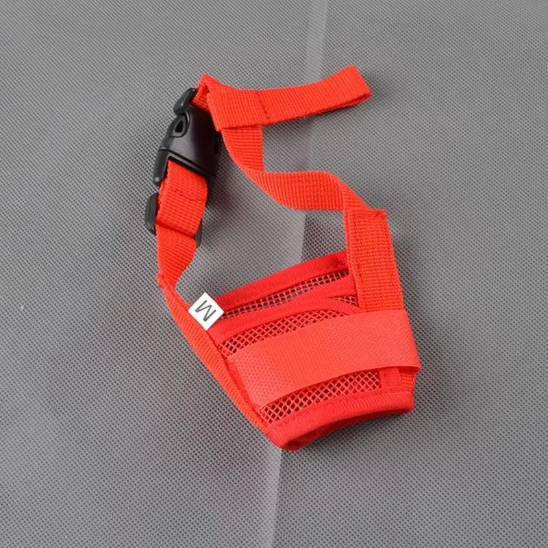 Pet Dog Adjustable Mask Bark Bite Mesh Mouth Muzzle Grooming anti Stop Chewing Pets Accessories