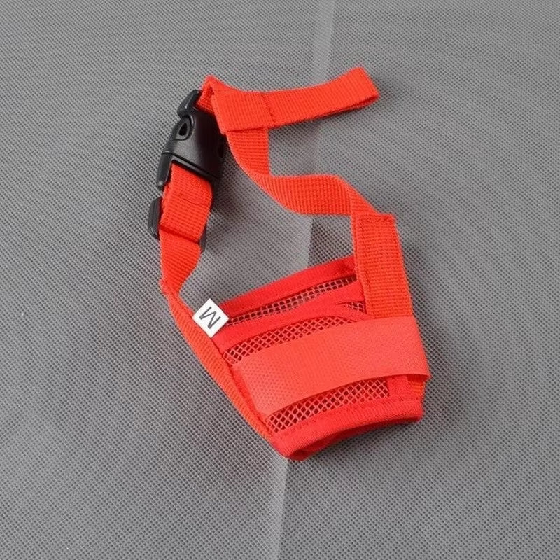 Pet Dog Adjustable Mask Bark Bite Mesh Mouth Muzzle Grooming anti Stop Chewing Pets Accessories